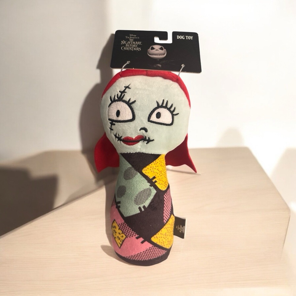 THE NIGHTMARE BEFORE CHRISTMAS Sally DOG TOY Fetch For Pets 9" Plush Squeaky NWT